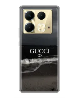 Чехол для Infinix Note 40 с картинкой «Gucci — морской прибой»