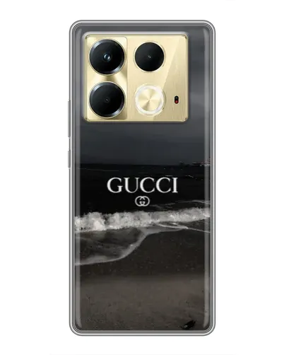 Чехол для Infinix Note 40 с картинкой «Gucci — морской прибой»