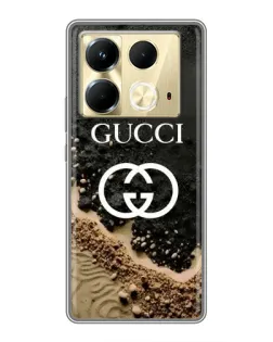 Чехол для Infinix Note 40 с картинкой «Gucci — песчаные дюны»