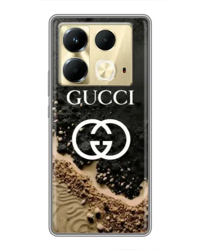 Чехол для Infinix Note 40 с картинкой «Gucci — песчаные дюны»