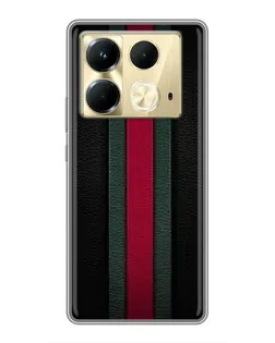 Чехол для Infinix Note 40 с картинкой «Gucci — неоновая линия»