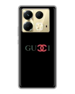 Чехол для Infinix Note 40 с картинкой «Gucci — красный градиент»