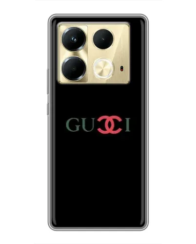 Чехол для Infinix Note 40 с картинкой «Gucci — красный градиент»
