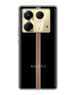 Чехол для Infinix Note 40 с картинкой «Gucci — строгая линия»