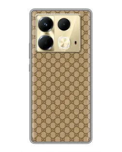 Чехол для Infinix Note 40 с картинкой «Gucci — классический беж»
