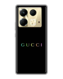 Чехол для Infinix Note 40 с картинкой «Gucci — неоновый минимализм»