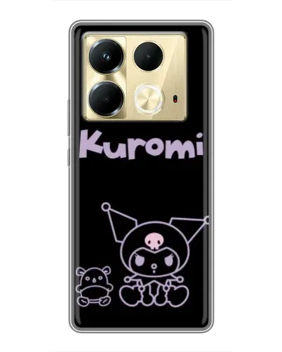 Чохол для Infinix Note 40 з картинкою «Kuromi — чорний мінімалізм» Чохол для Infinix Note 40 з картинкою «Kuromi — чорний мінімалізм»