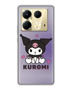 Чохол для Infinix Note 40 з картинкою «Kuromi — фіолетовий арт»
