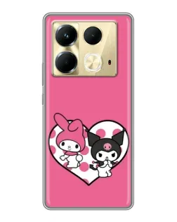 Чохол для Infinix Note 40 з картинкою «Kuromi та My Melody»