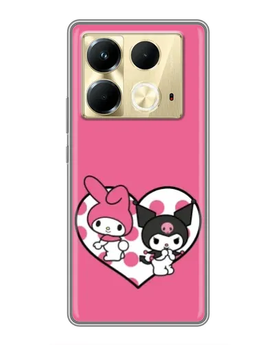 Чохол для Infinix Note 40 з картинкою «Kuromi та My Melody» Чохол для Infinix Note 40 з картинкою «Kuromi та My Melody»