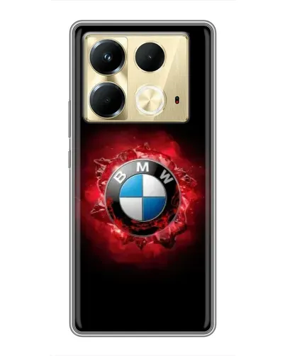 Чехол для Infinix Note 40 с картинкой «Логотип BMW — вспышка» Чехол для Infinix Note 40 с картинкой «Логотип BMW — вспышка»
