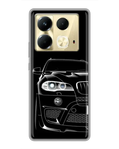 Чехол для Infinix Note 40 с картинкой «Темный силуэт BMW» Чехол для Infinix Note 40 с картинкой «Темный силуэт BMW»