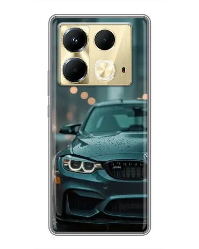 Чехол для Infinix Note 40 с картинкой «BMW в огнях города» Чехол для Infinix Note 40 с картинкой «BMW в огнях города»