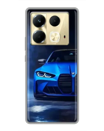 Чехол для Infinix Note 40 с картинкой «Голубая BMW M4» Чехол для Infinix Note 40 с картинкой «Голубая BMW M4»