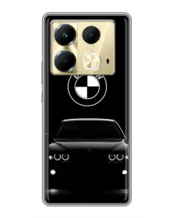 Чехол для Infinix Note 40 с картинкой «BMW — взгляд из темноты»