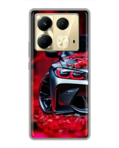 Чехол для Infinix Note 40 с картинкой «Спортивная BMW и цветы» Чехол для Infinix Note 40 с картинкой «Спортивная BMW и цветы»