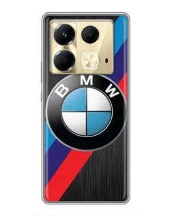 Чехол для Infinix Note 40 с картинкой «BMW M-stripes стиль»