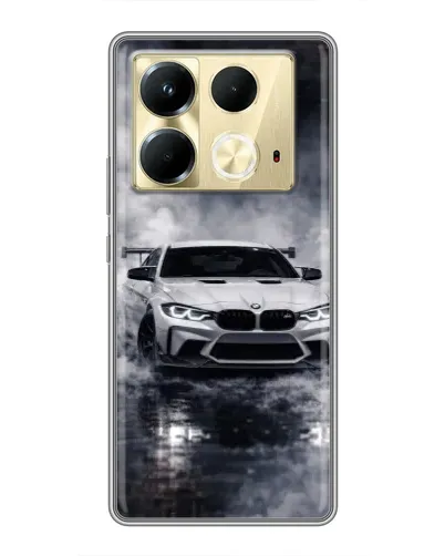 Чехол для Infinix Note 40 с картинкой «BMW сквозь туман» Чехол для Infinix Note 40 с картинкой «BMW сквозь туман»