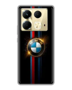 Чехол для Infinix Note 40 с картинкой «BMW M-Power неон»