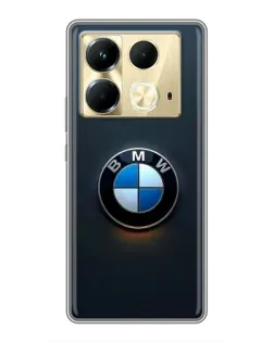 Чехол для Infinix Note 40 с картинкой «Логотип BMW — минимализм»