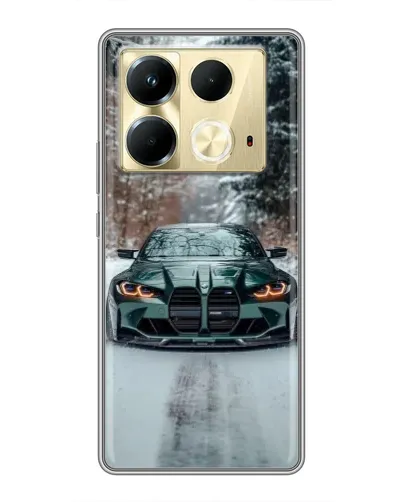 Чехол для Infinix Note 40 с картинкой «BMW в зимнем лесу» Чехол для Infinix Note 40 с картинкой «BMW в зимнем лесу»