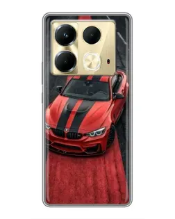 Чехол для Infinix Note 40 с картинкой «BMW на красной дорожке»