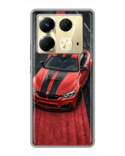 Чехол для Infinix Note 40 с картинкой «BMW на красной дорожке» Чехол для Infinix Note 40 с картинкой «BMW на красной дорожке»