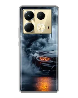 Чехол для Infinix Note 40 с картинкой «BMW M-Power — абстракция»