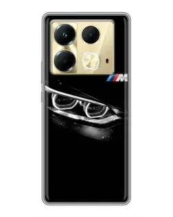 Чехол для Infinix Note 40 с картинкой «BMW — взгляд тигра»