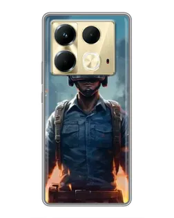 Чохол для Infinix Note 40 з картинкою «PUBG — реалістичний герой»