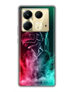 Чохол для Infinix Note 40 з картинкою «PUBG — вогняний воїн»