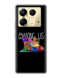Чохол для Infinix Note 40 з картинкою «Логотип Among Us»