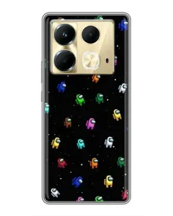 Чохол для Infinix Note 40 з картинкою «Екіпаж Among Us»