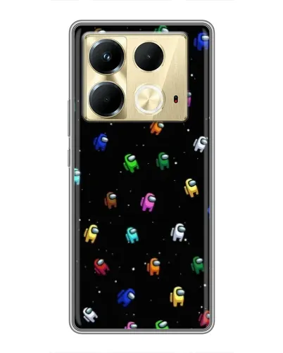 Чехол для Infinix Note 40 с картинкой «Экипаж Among Us»