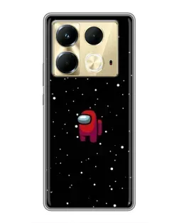 Чехол для Infinix Note 40 с картинкой «Красный Among Us»