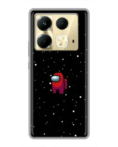 Чехол для Infinix Note 40 с картинкой «Красный Among Us»