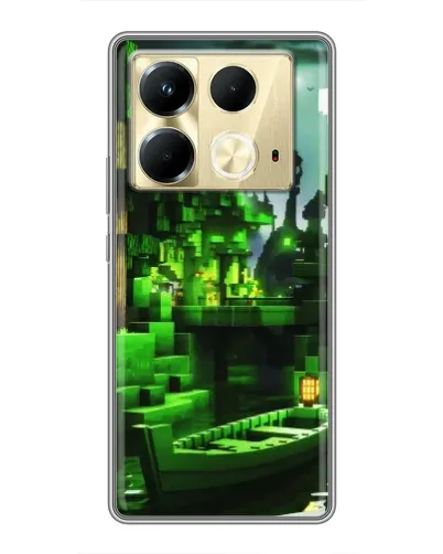 Чехол для Infinix Note 40 с картинкой «Minecraft лесной пейзаж» Чехол для Infinix Note 40 с картинкой «Minecraft лесной пейзаж»