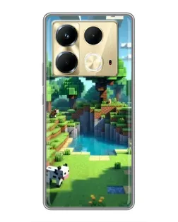 Чехол для Infinix Note 40 с картинкой «Minecraft летний день»