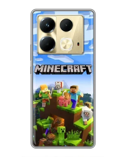 Чехол для Infinix Note 40 с картинкой «Minecraft классический мир» Чехол для Infinix Note 40 с картинкой «Minecraft классический мир»