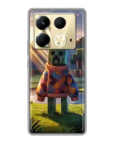 Чехол для Infinix Note 40 с картинкой «Крипер в свитере» Чехол для Infinix Note 40 с картинкой «Крипер в свитере»