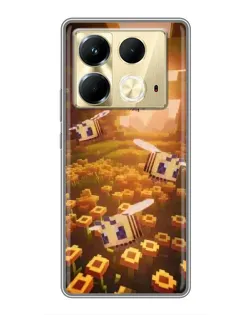 Чехол для Infinix Note 40 с картинкой «Поле подсолнухов»