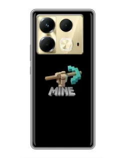 Чехол для Infinix Note 40 с картинкой «Алмазная кирка»