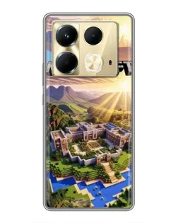 Чехол для Infinix Note 40 с картинкой «Minecraft панорама»