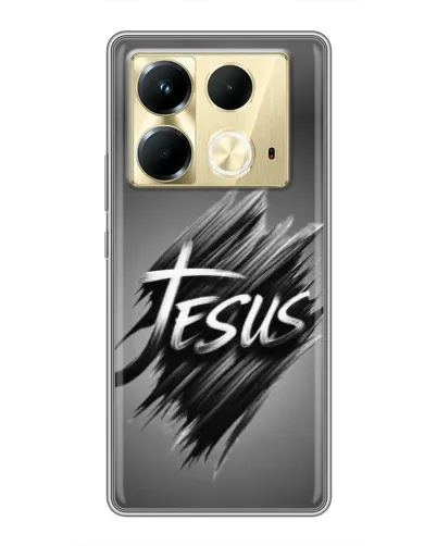 Чехол для Infinix Note 40 с картинкой «Надпись Jesus Graffiti»