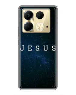 Чехол для Infinix Note 40 с картинкой «Звездное небо Jesus»