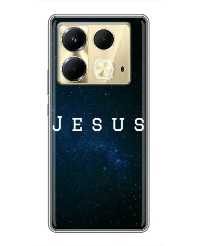 Чехол для Infinix Note 40 с картинкой «Звездное небо Jesus»