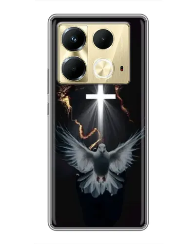Чехол для Infinix Note 40 с картинкой «Голубь и Свет»