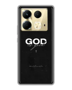 Чехол для Infinix Note 40 с картинкой «GOD — Бог над всем»