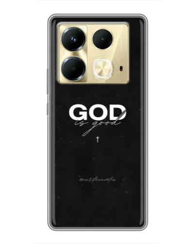 Чехол для Infinix Note 40 с картинкой «GOD — Бог над всем»