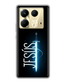 Чехол для Infinix Note 40 с картинкой «Меч Духа Jesus»